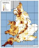 HPA Radon Map England & Wales