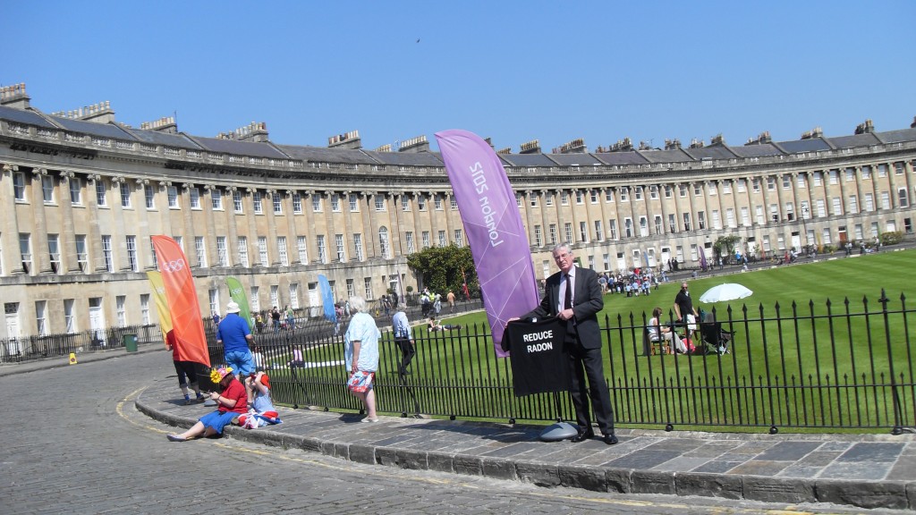Radon Tee at Royal Crescent for Olympic Torch Relay 2012