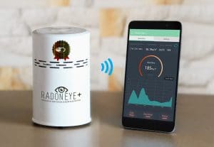 RadonEye Plus allows you to view real time data remotely via the App